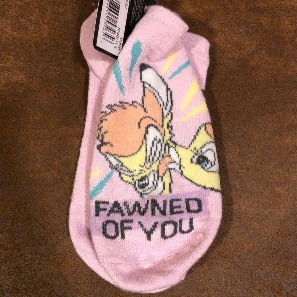 Disney Classics Bambi Women's No Show Socks, 1-Pack